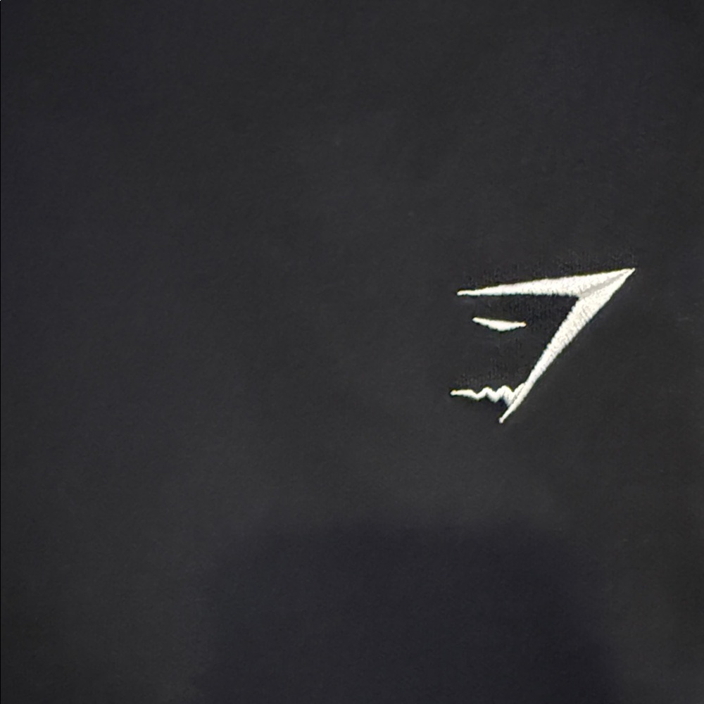Gymshark Black Joggers with White Logo - Picture 2 of 5